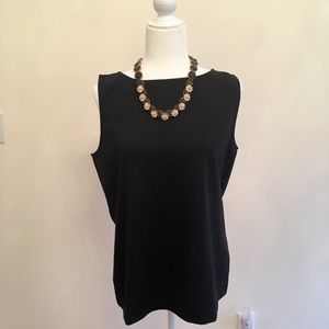 Ann Taylor black sleeveless top. [NEW]